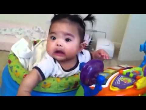 Baby scared by fart noise