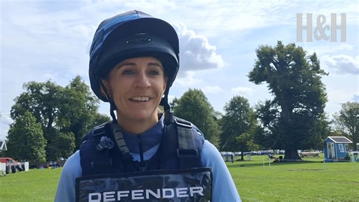 Elite amateur Lauren Innes and her super top-level campaigner Global Fision M recorded their sixth CCI5* cross-country clear when they crossed the finish line at Defender Burghley Horse Trials this afternoon. Hear from Lauren after her cross-country round… | Horse & Hound