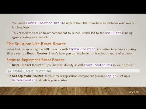 How to Fix the useEffect Infinite Loop Issue in React