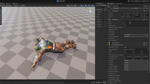 [转载][机翻][Unity][布娃娃系统2][Ragdoll Animator 2] Introduction Tutorial #4