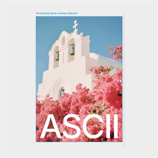 Not Photoshop, not Figma, but Framer.Did you know you can create posters inside Framer using their free ASCII plugin?