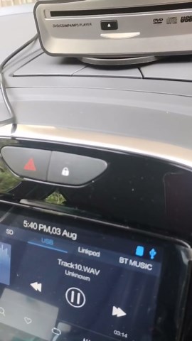 Car External Universal CD Player USB External Car Slot-Load CD Player Compatible with Android Navigation (Android Version 4.4 and Above)/PC/TV-Plug and Play