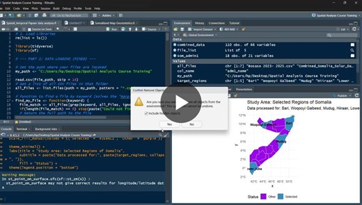 #dataanalysis #rstudio #gis #deeplearning #solarenergy #climatedata #somalia #research | Yahye Suleiman