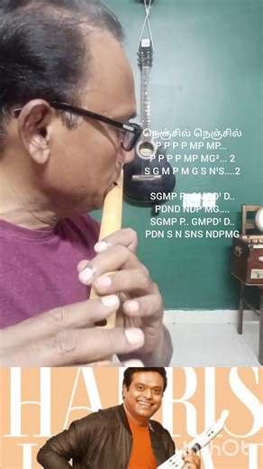 Nenjil Nenjil in Charukesi | Straight Notes| Harris Magic. கலக்கும் சாருகேசி- கமகம் தேவை இல்லை வாசி