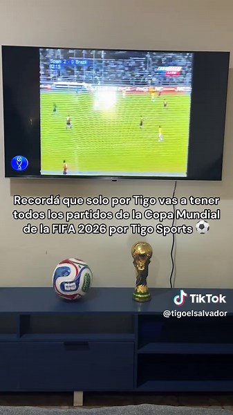 La pasión del fútbol está en tu pantalla 📺, porque solo con Tigo podés ver todos los partidos de la Copa Mundial de la FIFA 2026 por Tigo Sports. 💙 Además tenés 200 megas,  TV digital,   HBO Max Disney  incluidos.😎 📍Visitá Tu Tigo Store más cercana para contratar tu plan residencial. #TigoSV #TigoElSalvador #TigoLaRedMásGrandeDeElSalvador