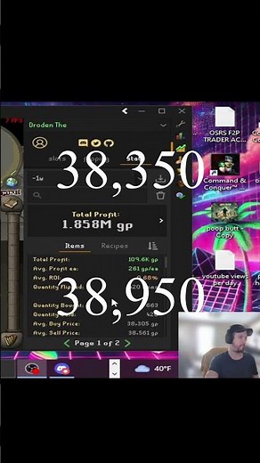 Rune Platebody buy and sell price for flipping, f2p flipping for beginners #oldschoolrunescape