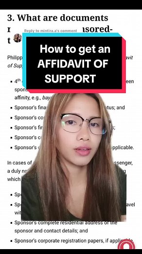 How to Get an AFFIDAVIT OF SUPPORT