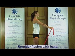 Shoulder flexion and abduction with theraband