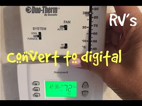 How to: RV DuoTherm Analog to Honeywell Digital Thermostat