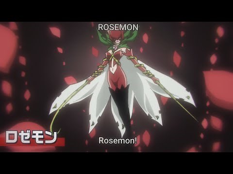 Digimon Adventure 2021 episode 55 - Lilimon evolves into Rosemon
