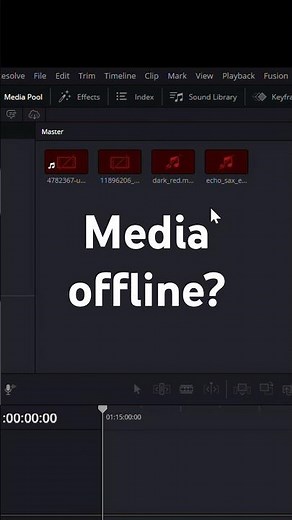 Media Offline Error in DaVinci Resolve? Fix It in Seconds⚡️
