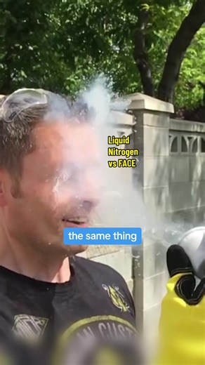 Liquid Nitrogen vs Eyes?? 👀🥶 #liquidnitrogen #nitrogen #scienceexperiments #science #scienceismagic #sciencetok