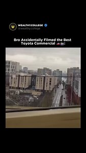 🎥🚗 Accidental Perfection: This Toyota Clip Looks Straight Out of a Hollywood Commercial! Sometimes, the best shots happen by pure luck. A perfect angle, the right lighting, and suddenly—a moment that looks professionally directed. Do you think Toyota should use this in their next ad? | Wealthy.College