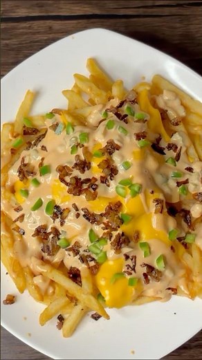 Animal Style Fries 🍟 #fries #food #recipe #shorts