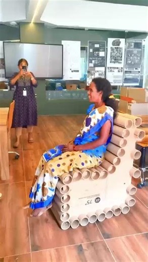 paper roll chair #paper#girls#women#strength#creativity#cardboard#hardwork#shortvideo #shortsviral#
