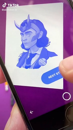 Loki Drawing with Sketchar App - Marvel Avengers Fan Art