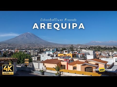 Arequipa, Peru 🇵🇪 in 4K Video by Drone ULTRA HD - Flying over Arequipa, Perú