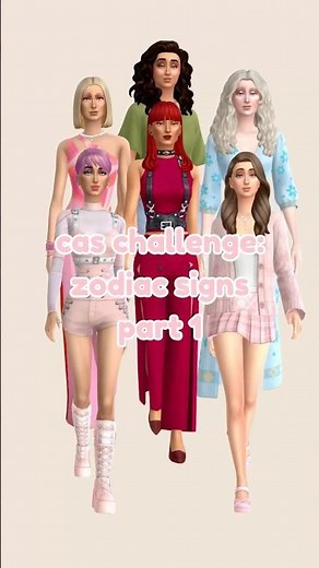 Sims 4 Zodiac Challenge 🌙 Aquarius to Cancer | CAS Makeovers #sims4 #thesims4 #zodiac