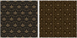 Vintage backgrounds, patterns. Two modern background pictures in...