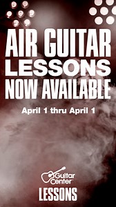 No skills? No calluses? No problem! Don't put up with being told you give shred a bad name. Learn how to bend the breeze and wield the wind with air guitar lessons at Guitar Center. Learn more: https://bit.ly/LessonsGCfb | Guitar Center