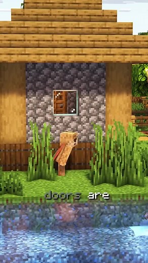Trapdoor trick nobody talk about #minecraft #explorepage #viralreel #mine #fyp