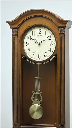 QXH066B Alder Wood Pendulum Clock