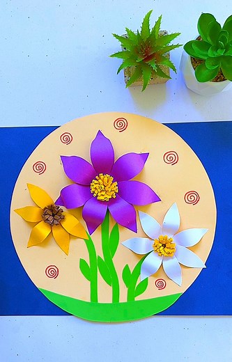 86K views · 1K reactions | Beautiful handmade ideas to enjoy in your home #paper #children #kids #art #ideas #kidsactivities #craft #flowers #craftsmanship | crafts for kids | Facebook