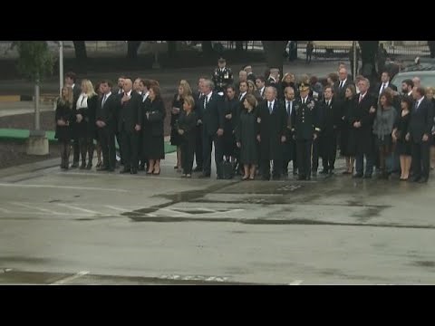 Watch: George H.W. Bush carried off 'Locomotive 4141'