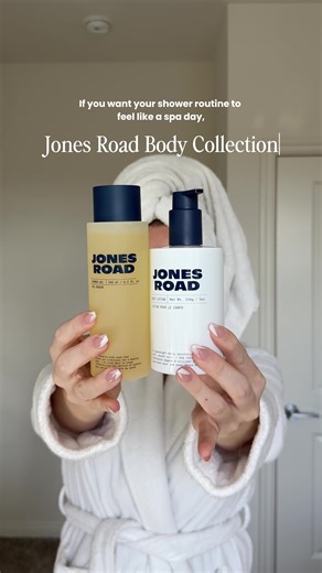 Say hello to the @Jones Road Beauty Body Collection 🫧 Jones Road launched a brand new body care collection of five staple products and they are such an easy way to elevate your self care routine. I’ve been using the body lotion and shower gel and love that they help support my skin barrier, are so hydrating, and leave my skin feeling like i’ve just left the spa. These launched TODAY and you can grab yours a jones road #jonesroad #jonesroadbeauty #bodycare #winterskincare #bodycareroutine
