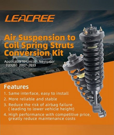 AIR SPRING TO COIL SPRING STRUTS CONVERSION KIT