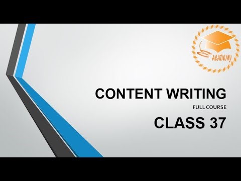 Content Writing Course| Class 37| Technical Writing