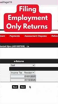#short Employment Income Only? File KRA Returns Like This