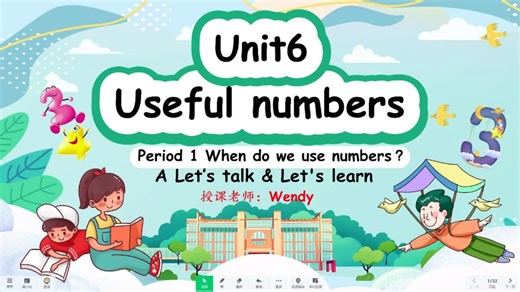 新教材Unit6 Useful numbers示范课Period 1 When do we use numbers?