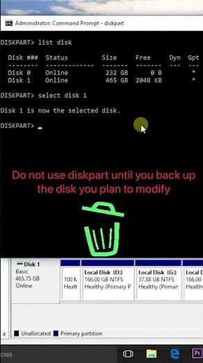 How to Delete Partition from Command Prompt | Windows OS #shorts #windows #viral