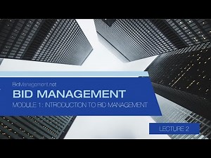 Module 1 Lecture 2 Understanding Bid Management, Its History, Impact, and Key Players