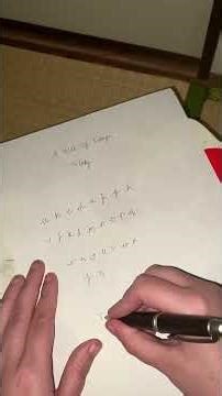 I learned how to write cursive. (Eventually) 筆記体の書き方を学びました。（最終的には） #life #勉強#english #ASMR