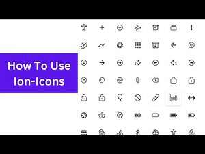How to use Ion icons in a website