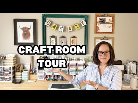 Craft Room Tour - How I organize & store my supplies