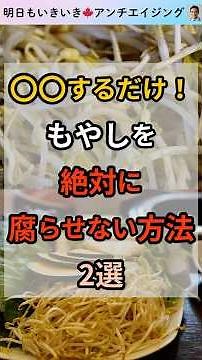 もうムダにしない！もやしの賞味期限を延ばす方法 #もやし #保存方法 #節約術 #食品ロス #料理の裏ワザ #健康 #栄養 #時短料理 #冷凍保存 #主婦の知恵