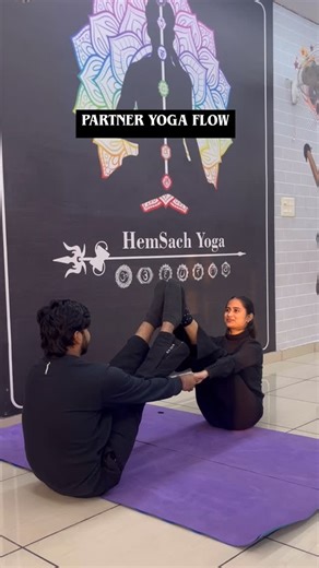 HemSach Yoga on Instagram: "Partner Yoga Flow 🌸 #hemsachyoga #yoga #yogapractice #trend #yogateacher"