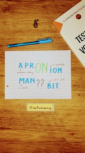 A Word Bridge English Vocabulary Puzzle (apr→on→ion)