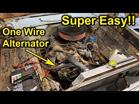 How to Install the One Wire Alternator in a F100