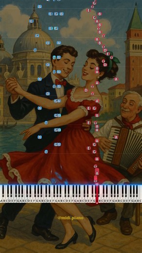 Italian Polka – Sergei Rachmaninoff (Piano Version Tutorial) 🎹 #shorts