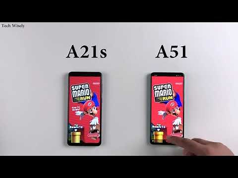 SAMSUNG A21s vs A51 Speed Test & Size Comparison