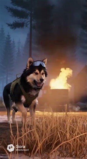 ww2 American commando dog Rumi taking out Germans on a mission. #dogshorts #dog #dogs #ww2 #wardog