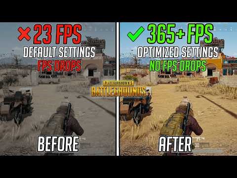 PUBG: Battlegrounds - 🔧Best PC Settings to BOOST FPS, Fix Lags & Stutter on ANY PC✅📈
