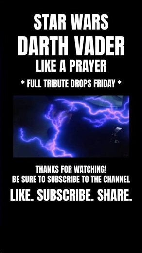 Star Wars: Darth Vader - Like a Prayer #starwars #darthvader #anakinskywalker #vader #lukeskywalker