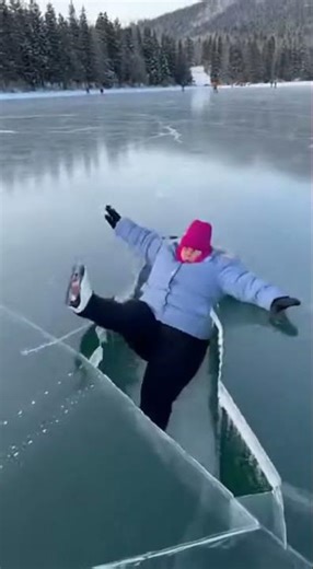 Thin Ice Disaster #iceskating #fail