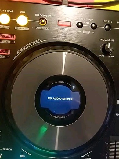 I have a DDJ-800 and it's saying there no audio driver but I have audio playing through my speakers. What can I do to fix this?