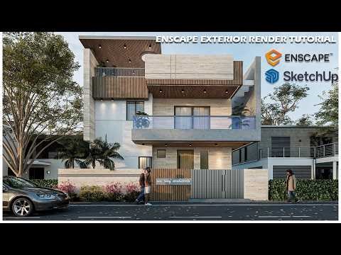 ENSCAPE EXTERIOR RENDER FULL TUTORIAL IN DETAIL